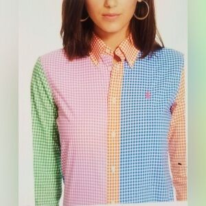 Ralph Lauren Colorful Gingham Button Down Shirt